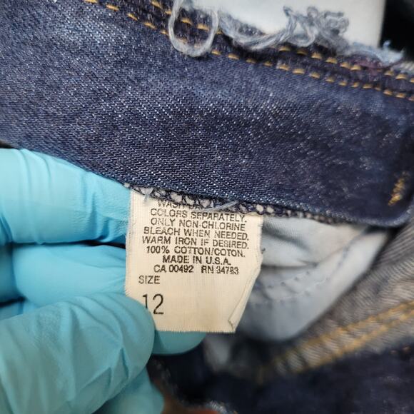 Vintage 80s Lee MS Yoked Rider Jeans Womens 28 Made in USA Tapered Size 6 - Picture 8 of 9